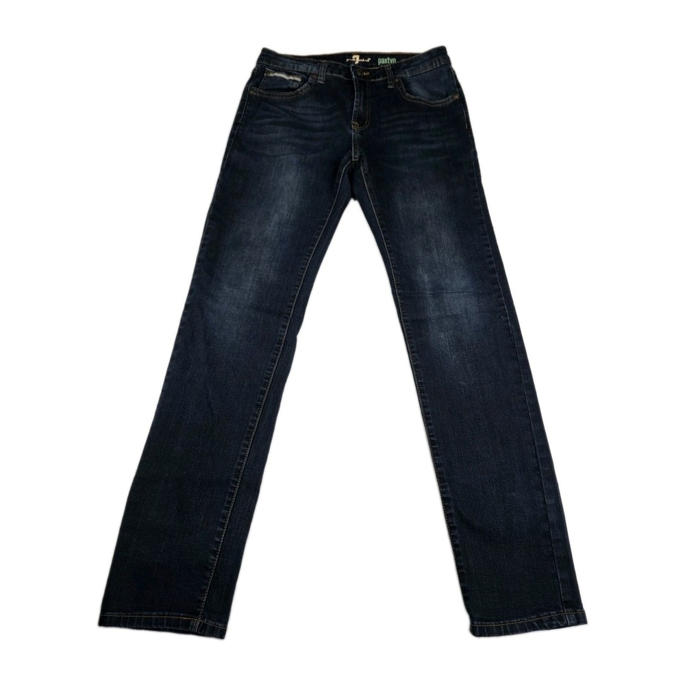 7 For All Mankind Jeans Girls Size 16 Paxtyn Dark Wash Blue Denim Pants